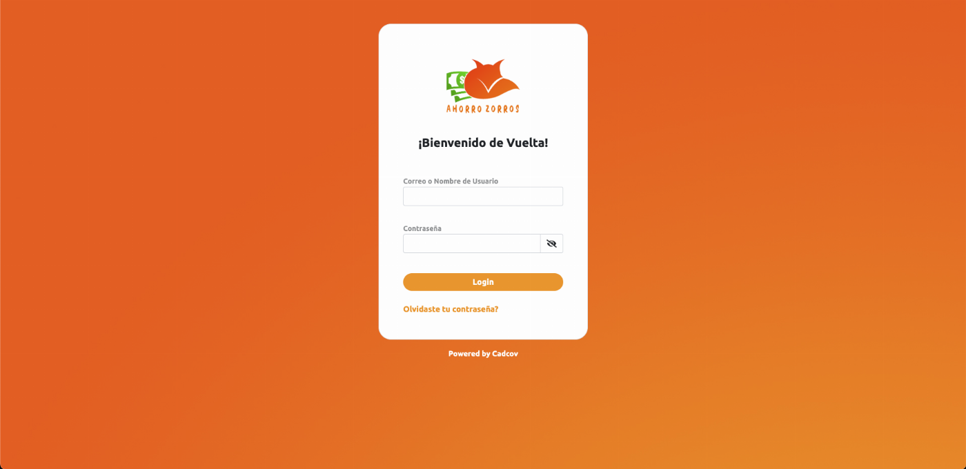 App Ahorro Zorros — 1